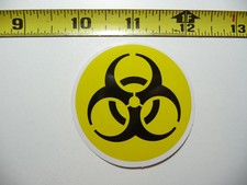 Biohazard Symbol Round Small Sticker Decal Art Window Laptop Skateboard Biohazard Symbol Round Small Sticker Decal Art Window Laptop Skateboard