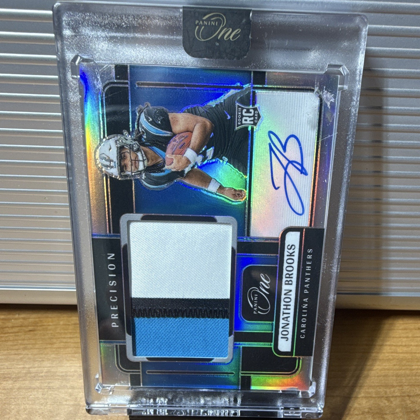 Panini 2024 One Precision RPA Jonathon Brooks Rookie Auto Mem /99 #313