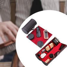 Shoe Care Kit Shoe Cleaner Portable with Storage Case for Leather Shoes,
