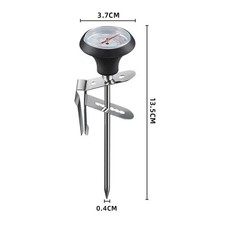 Stainless Steel Coffee Thermometer Probe 0–100°C for Milk Frothing Jug