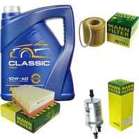 Inspektionspaket 5L Mannol Classic 10W-40 FüR Skoda Fabia II 1.2 12V VW Polo