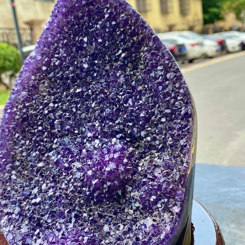 Amatista uruguaya - Racimo de cristal druzy - 5,69 lb - Imagen 14 de 14