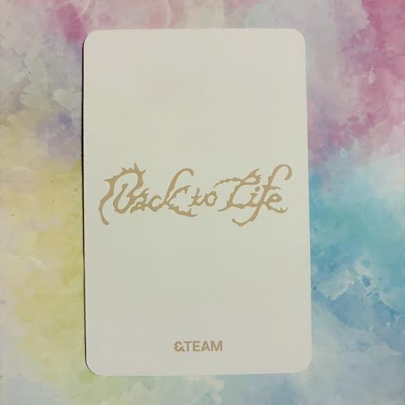 &TEAM Back to Life KR 1st Mini Album Official Photocard Box ver