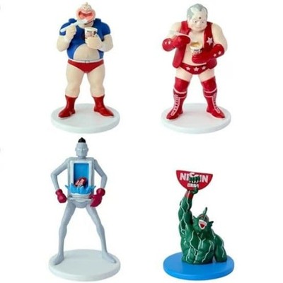 Kinnikuman Lid Standing Figure 4 Types..Set Complete Set