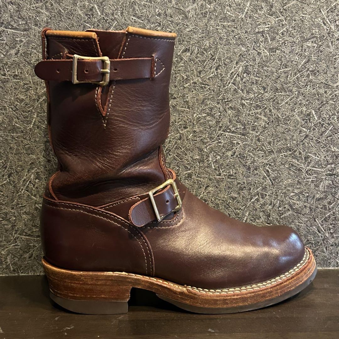 WESCO BOSS Boss Engineer Boots Burgundy 7E #0425 | eBay