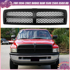 For 1994-02 Dodge Ram 1500 2500 3500 Laramie Black Front Bumper Grille Assembly