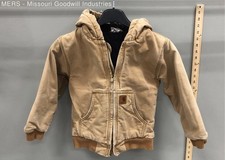 Carhartt enfant canard toile capuche veste active doublée couette marron marron marron taille 7
