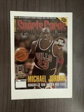 Michael Jordan 1997 Sports Cards Magazine Trial Issue Promo Card HOF Bulls MINT
