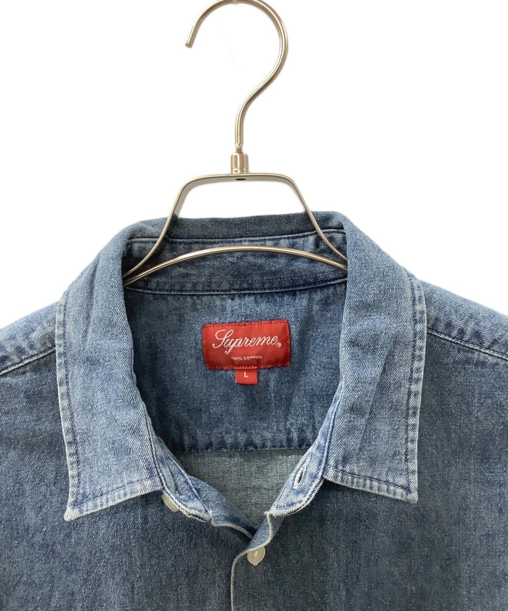 SUPREME Invert Denim S/S Shirt Size: L Blue Men | eBay SUPREME Invert Denim S/S Shirt Size: L Blue Men | eBay