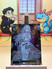 Signed Weiss Schwarz Re:Zero RZ/S132-080EX SEC Emilia Foil