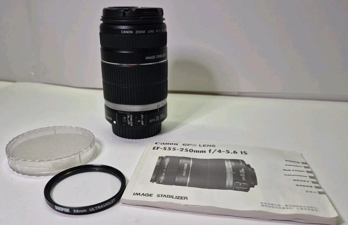 佳能是55-250mm 焦距相机镜头| eBay 未使用品 Canon EFS55-250mm4-5.6