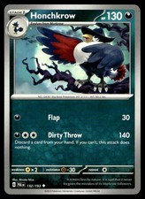 Honchkrow 132/193 Uncommon Paldea Evolved Pokemon Near Mint