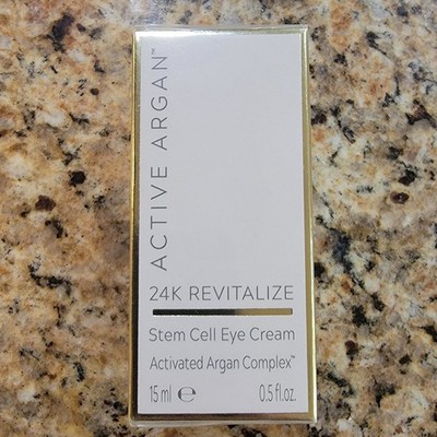 Active Argan 24k Revitalize Stem Cell Eye Cream 0.5 Fl oz NEW !!!
