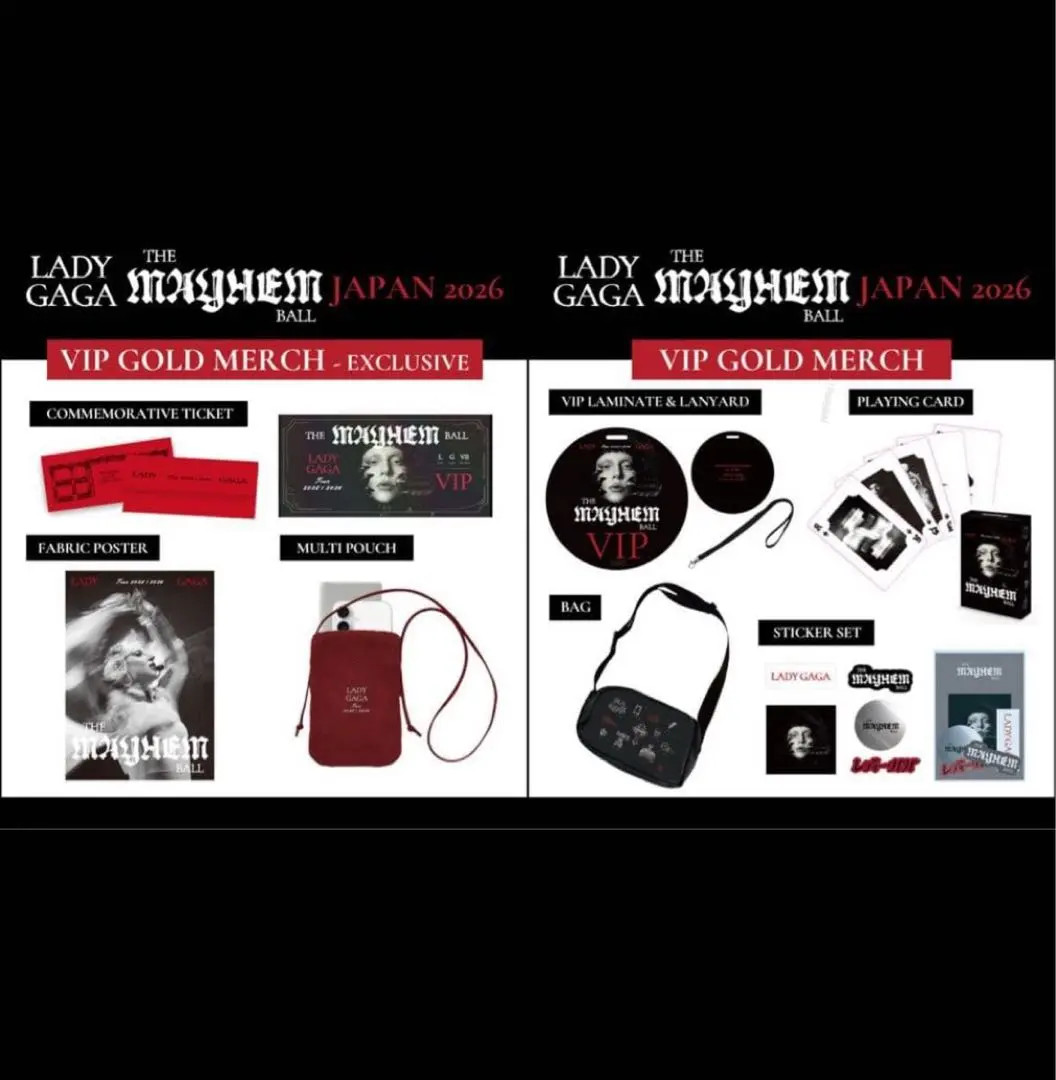 Lady Gaga The MAYHEM Ball vipグッズ LADY GAGA THE MAYHEM BALL