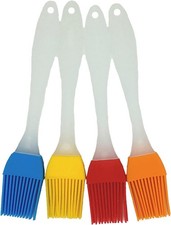 Silikonpinsel Grillpinsel Küche Backpinsel BBQ Ölpinsel 4er Pack Helle Farben
