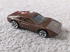 HOT WHEELS Collector 816 FERRARI 308 Brown Metallic/Tan 5 Dot Wheels