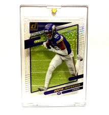 2021 Panini Clearly Donruss Justin Jefferson /5 HOLO GOLD SP Vikings #31 Acetate