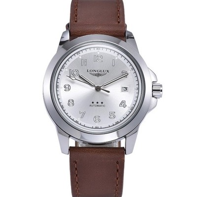 Herren Automatikuhr mit Lederarmband Wasserdicht Leuchtend Mechanisch Uhr