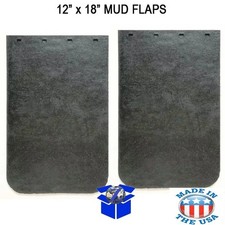 2 Rubber Truck Mud Flaps 12 In Wide X 18 Long X 14 Thick Single Wheel Pickup