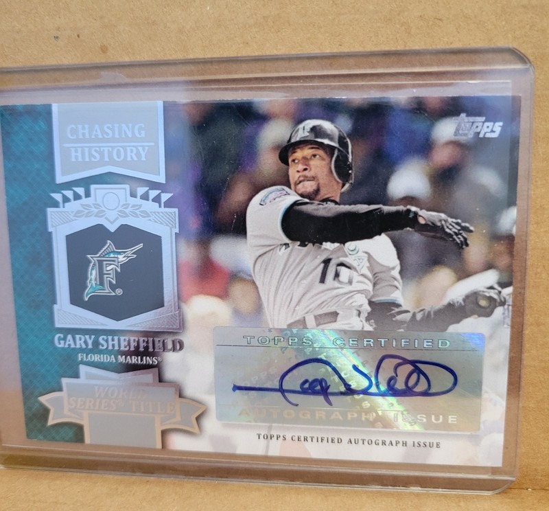 2013 Topps Chasing History Auto Gary Sheffield (Marlins) #CHA-GS Auto