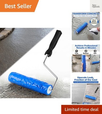 1 Pcs Concrete Texture Roller Stamp, Stone Pattern Decorative Cement Roller f...