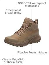 MERRELL MEN'S AGILITY PEAK 5 TACTICAL MID GTX - SIZE: MEN 9 AU/UK - COYOTE