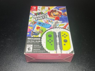 Super Mario Party with Neon Green/Yellow Joy Con Nintendo Switch NEW SEALED B12