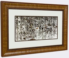 BEV DOOLITTLE - Woodland Encounter - Matted and Framed