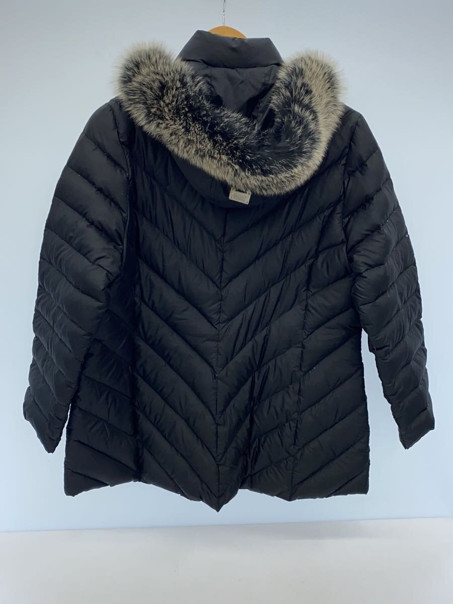 BALMAIN Long Down Jacket, Size LL, Polyester, Bla… - image 2