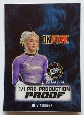 2024 Olivia Dunne 1/1 Pre-Production Proof Press Pass Premium 