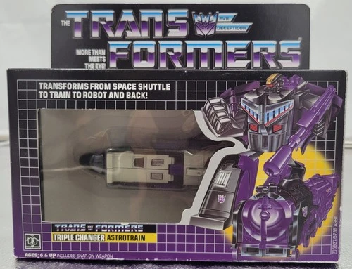 ORIGINAL Transformers Astotrain Decepticon Triple Changer G1 Gen 1 1985