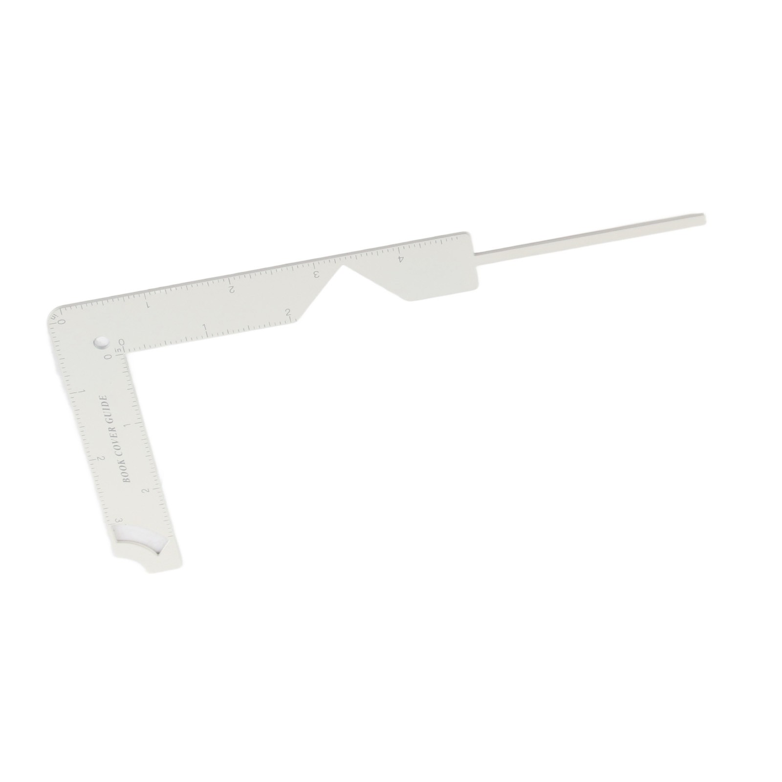 Book Cover Guide Sturdy Metal Simple High Accuracy Bookbinding Ruler Tool ECM