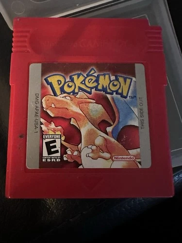 Pokémon Red Used/Vintage Gameboy Game With Clear Case