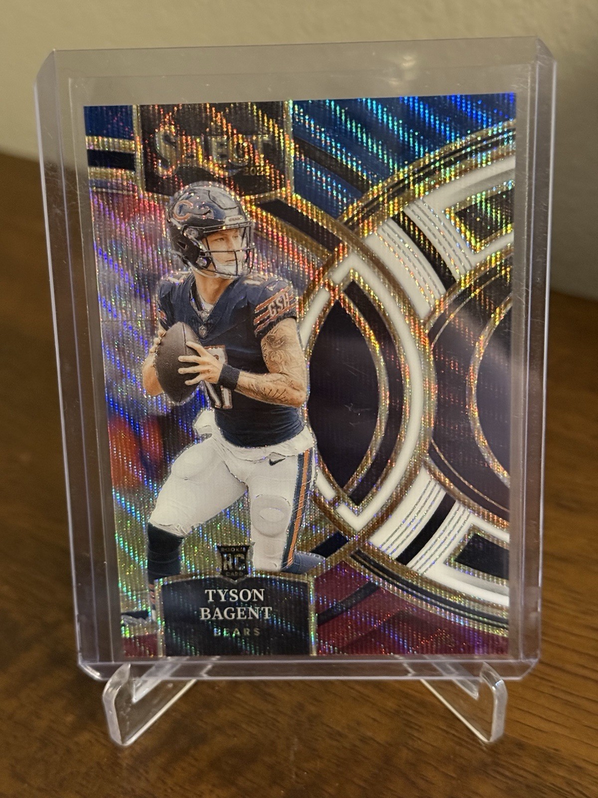 2023 Panini Select Tyson Bagent RC Tri Color Prizms /225 Rookie Premier