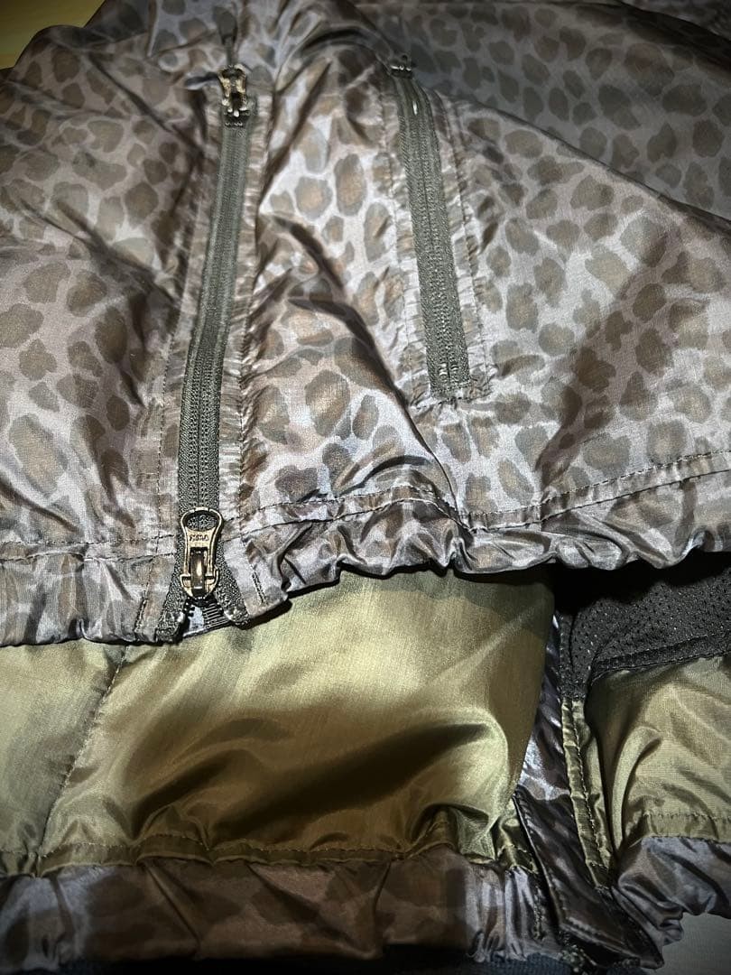 Needles Leopard Print Down Jacket M Feather & Dow… - image 8