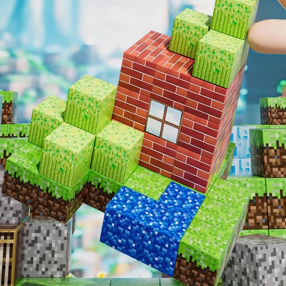 Magnetic Building Blocks Set Children Kids Mine Christmas Educational Toy Gifts - image 4 of 4