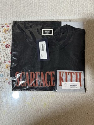 Kith for Scarface Film Poster Vintage Tee Black Movie T-Shirt Tony