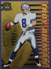 1996 Pacific Dynagon Football #P-34 Troy Aikman card! Dallas Cowboys! HOF!
