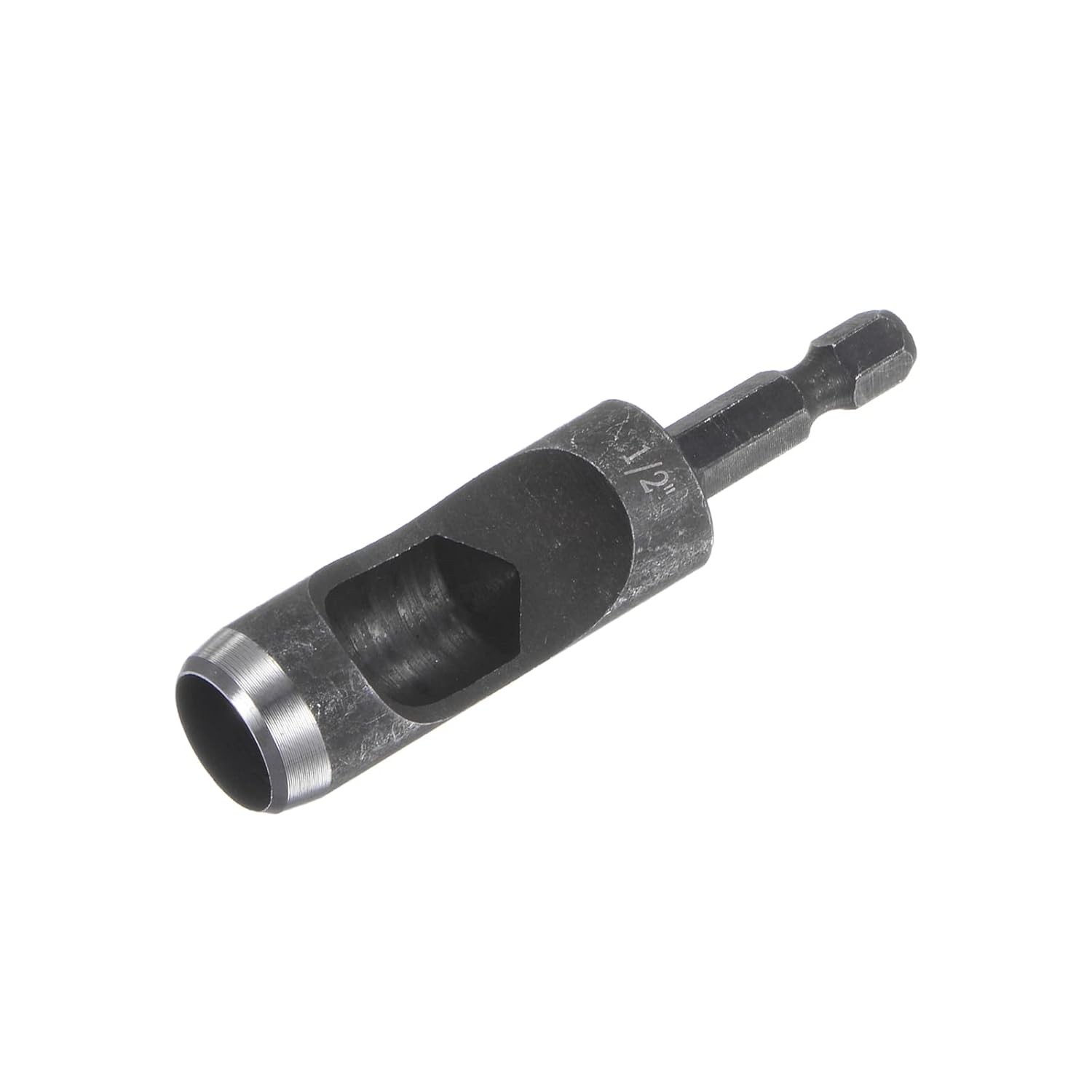 HARFINGTON Leather Hollow Punch Hex Shank for Drills, 1/2" Dia Hole 1/2 inch 