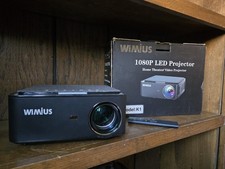 WiMius 1080P LED Projector Model K1 5G WiFi B...