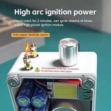 6V Hand Crank Power Generator Outdoor Hand Crank Generator w/ 8 Capacitors