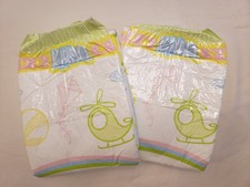 2 NEW Samples of Kiddo Playtime Adult Diapers Size Medium 31"-36" waist ABDL