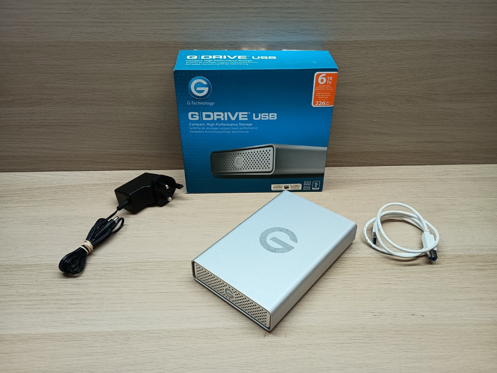 G-Technology G-Drive USB-B External Hard Drive. Boxed and PSU. 2TB, 4TB ...