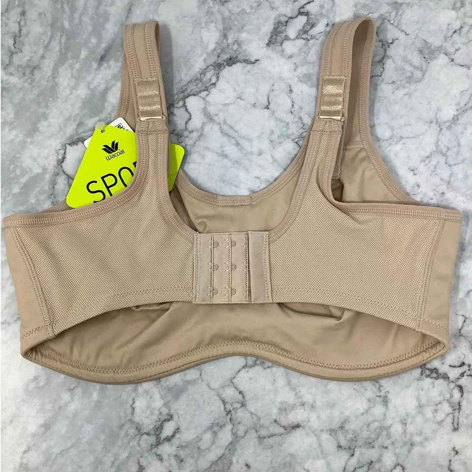 Wacoal Size 34G Sand Simone Sport Underwire Bra Full Coverage Workout K2-3 - Image 4 of 4