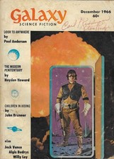 GALAXY SCIENCE FICTION, DECEMBER 1966, CLASSIC OLD SCIENCE FICTION DIGEST!!!