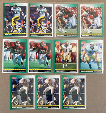 1991 Score Football Rookie (RC) Lot - 11 Cards - Bell, Walker, Stonebreaker...