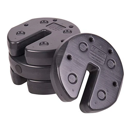 US Weight 20 Pound Canopy Weight Set of 4 with No-Pinch Design - Easy