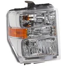 Passenger Side Headlight For Ford E-350 Super Duty 2008-2025 Halogen with Bulb/s