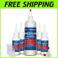 Industrial Grade Cyanoacrylate Medium Super Glue -16oz Kit