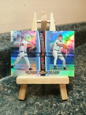 1999 Topps Finest Split Screen -  Maddux/Glavine #SS11 Dual Refractor  MINT 